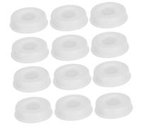 BIUDECO 20 Pièces Couvercles Plastique Rond Blanc pour Tubes Kraft Protection Expédition Bouchons de Fin et Facile à Installer