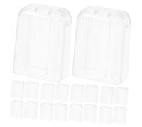 BIUDECO 20 pièces Protège-tête de Brosse à Dents Électrique Transparent Couvre-têtes Faciles à Installer Protection Anti-poussière pour Brosse Dents Électrique