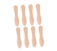 BIUDECO 200 Pièces Cuillères pour Glaces et Dégustation Ustensiles Écologiques Naturel Lisses et Solides pour Glaces et Desserts Paquet