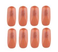 BIUDECO 200 Pièces de Faux Ongles Autocollants pour Exercices d'Ongles Capsules Résistantes pour Nail Art 2 Sachets de 100 Pièces Entraînement Professionnel et Usage Personnel