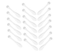 BIUDECO 20pcs Bâtonnet de Massage pour Yeux en Acrylique Portable, Cuillère à Crème pour Visage, Soulage la Fatigue Oculaire, Style Compact pour Voyage D'affaires