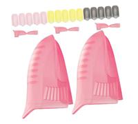 BIUDECO 20pièces Outils De Retrait De Vernis à Clips Ajustables Pour Dissolvant De Vernis Gel Pratiques Et Sécurisés De Voyage Complet