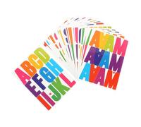 BIUDECO 24 Feuilles Autocollants Lettres PVC Étanches Stickers Alphabet Autoadhésifs DIY pour Boîte Aux Lettres Voiture Décoration Murale et Bureau Couleur Mixte