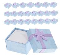 BIUDECO 24 pièces Boîtes à Bijoux Carrées Élégantes Coffrets de Rangement pour Bagues et Bracelets Boîtes Emballage Raffinées pour Cadeaux Féminins Design Simple et Moderne pour Exposer
