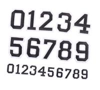 BIUDECO 2ensembles Autocollants Numérotés Pour Casques De Football Et T-shirts Lavables Et Réutilisables