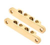 BIUDECO 2pcs Guides de Maintien des Cordes de Basse en Métal Doré avec Vis de Montage, Stabilité des Cordes et Prolongation de Leur Durée de Vie pour Basse Électrique Lors de Répétitions