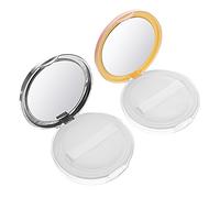 BIUDECO 2pièces Coffret De Poudre De Maquillage Portable Étui à Poudre Vide Pour Fond De Teint Avec Houppettes