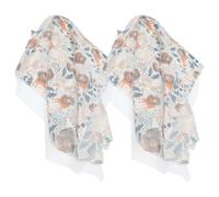 BIUDECO 2pièces Couverture Allaitement Coton Écharpe Multifonctionnelle Pour Allaitement Facile à Nettoyer Portable Et Légère Confortable Pour Maman Et Lors Des Tétées