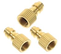 BIUDECO 3 pièces Adaptateur Pompe à Air Connecteur Cuivre pour Valve Pneu Haute Pression Gonfleur Pneus Auto