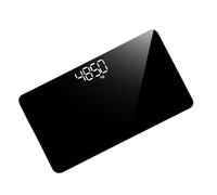 BIUDECO 3 Pièces Balance Pèse Personne Portable Mini Rechargeable avec Miroir Pèse-valise de Voyage Précis et Stable Outil de Mesure de Poids pour Usage Domestique et Femmes