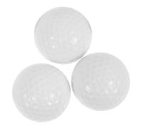 BIUDECO 3 pièces Balles de Golf Double pour Entraînement Indoor et Outdoor Balle Golf Blanche et Élastique Cadeau pour Golfeurs Hommes et Femmes