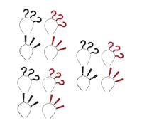 BIUDECO 3 Pièces Bandeau Question Mark Accessoires de Cheveux Amusants et Filles Pince à Cheveux Originale Forme de Point et pour Halloween et Fêtes