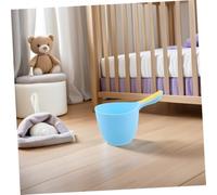 BIUDECO 3 Pièces Bath Shampoo Rinse Cup With Antislip Handle Ergonomic Plastic Water Ladle For Gentle Hair Washing And Bathing