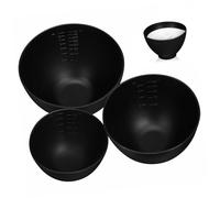 BIUDECO 3 pièces Bol à Mélanger Silicone pour Masque Visage de Coupelles DIY pour Soin Peau Accessoires de Salon Durable et Facile à Nettoyer