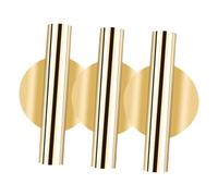 BIUDECO 3 pièces Pot de Fleurs Suspendu Mural Fer Doré pour Fleurs Séchées Décoration Murale Rustique Facile à Installer