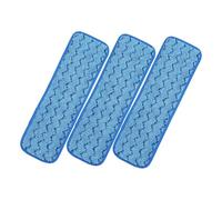 BIUDECO 3 pièces Recharge de Serpillière Microfibre Tête de Balai Réutilisable pour Nettoyage Sol Humide et Sec Lavable Compatible Bois Carrelage Stratifié