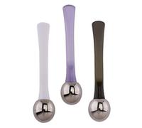 BIUDECO 3 pièces Set de Bâtons de Massage pour Yeux Alliage de Zinc Cuillères pour Crème Visage et Contour des Yeux Réduit Fatigue Poches et Rides Outils de Soin Hydratants pour Peau