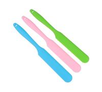 BIUDECO 3 pièces Spatules Silicone Non Adhérentes pour Épilation Applicateurs Cire pour Peau Ergonomiques Bâtons Épilation avec Poignée Longue et Crochet de Suspension Kit Pratique pour