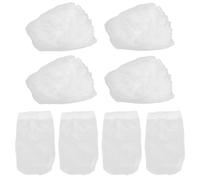 BIUDECO 30 pièces Chaussettes Filtres pour Écumoire de Piscine Blanche Élastique Capture des Débris et Algues Poche Filtrante pour Nettoyage Facile