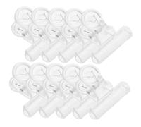 BIUDECO 30 Pièces Clips de Fixation en Plastique pour Manucure Nail Art, Outil Allongé Confortable et Réutilisable pour Rallonger et Modeler les Ongles