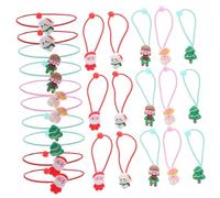 BIUDECO 30 Pièces Hair Ties For Elastic Ponytail Holders Gentle No Damage Hair Bands For Little Comfortable Lightweight Christmas Party And Daily Use