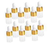 BIUDECO 30 pièces Lot Flacons Compte-gouttes Verre Transparent Résistants et Étanches pour Huiles Essentielles Échantillons et Cosmétiques avec Pipette Précise pour Usage Pratique