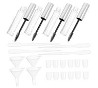 BIUDECO 32 pièces Kit de Tubes Mascara Vides avec Entonnoir et Pipettes Transfert Bouteilles Transparentes Rechargeables pour Cils DIY Étanches et Portables pour Voyage