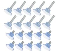 BIUDECO 32 pièces Lot de Nivelants Réglables pour Meubles avec Ventouse PVC Transparente Accessoires Robustes pour Réglage Hauteur et Anti-Vibration Compatible pour Tables Chaises et