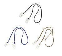 BIUDECO 3pcs Pinces à Bavoir en Pu et Fer, Cordes pour Suspendre les Masques D'extérieur, Pratiques et Multiprises pour Fêtes et Anniversaires