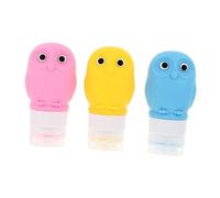 BIUDECO 3pièces Flacons de Lotion Multi-usages Souples Vides Contenants pour Shampoing de Transport Distributeurs Couleur Aléatoire