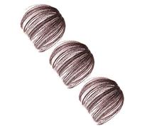 BIUDECO 3pièces Frange Clip Air Naturelle Postiche Cheveux Fausse Frange Pour Coiffure Élégante Et Stylée
