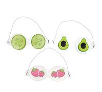 BIUDECO 3pièces Masque Froid Yeux Rafraîchissant Réutilisable Pour Garçon Fille Garçons Et Filles