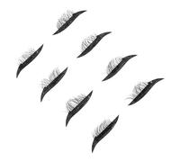 BIUDECO 4 paires Autocollants Eyeliner Noirs avec Faux Cils Denses Autocollants Auto-adhésifs et Respirants pour Maquillage de Fête et