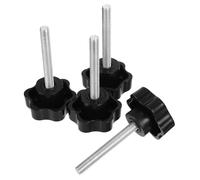 BIUDECO 4 Pièces Bouton Moleté Serrage Visser Plastique Poignée Réglable Machine Fixation Antidérapante