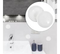 BIUDECO 4 pièces Cache Trou Mural Blanc Accessoire pour Couverture de Réservés Étanche et Anti-corrosion pour Décoration et Protection des Murs de Salle de Bain et Espaces de Vie