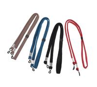 BIUDECO 4 pièces Cordons à Lunettes Élastiques Réglables Sangles Antiperte pour Lunettes de Soleil et Accèssoires Décoratifs pour Sport et Usage Quotidien