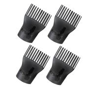 BIUDECO 4 Pièces Embouts Plastique Bec Canard Haute Résistance Chaleur pour Sèche Cheveux Diffuseur Large Débit Coiffure Salon Professionnel Maison