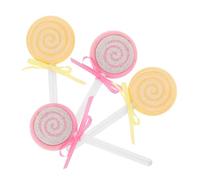 BIUDECO 4 Pièces Lollipop Pumice Stone Double Sided Foot Files With Ergonomic Handle Calluses Remover Tool For Gentle And Pedicure Care