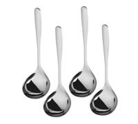 BIUDECO 4 pièces Lot de Grandes Louches à Soupe Acier Inoxydable Cuillères de Service Robustes à Long Manche pour Cuisiner Soupes Sauces et Ragoûts Cuisine Familiale et Professionnelle