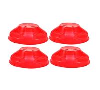 BIUDECO 4 pièces Lot de Protections pour Détecteur de Fumée Housses Anti-poussière Résistantes Adaptées pour Alarme Incendie Cuisine et Pâtisserie Installation Facile