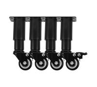 BIUDECO 4 pièces Meubles Réglables Métal avec Roulette Rotative pour Table Cabinet Canapé et Lit Lot de Robustes et Faciles à Installer