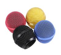 BIUDECO 4 pièces Microphone Métallique Accessoires de Remplacement pour Micro Filaires Fil Protection Durable et Sécurisée pour Musiciens et Podcasteurs Noir Or Rose Bleu