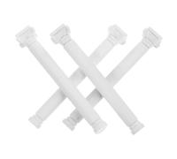 BIUDECO 4 pièces Mini Pilier Romain Décoratif Modèle Architectural Classique Plastique Léger et Robuste pour Projets DIY et Décoration de Tablettes Lot