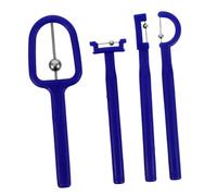 BIUDECO 4 pièces Outil Entraînement Musculaire Oral pour Langue Exercice de Pointe de Langue Améliore la Motricité Prononciation Chez Garçon Fille Outil de Rééducation Bleu