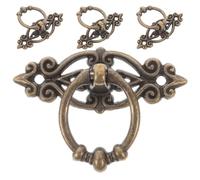 BIUDECO 4 Pièces Poignées de Tiroir Rétro Zinc Anneau Suspendu Vintage pour Armoire Meuble Commode et Porte Quincaillerie Décorative pour Cuisine et Placard