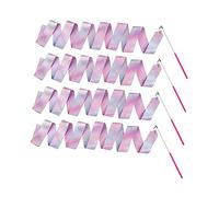 BIUDECO 4 pièces Rubans de Danse Garçon Fille avec Paillettes Scintillantes Accessoires pour Gymnastique Rythmique et Danse Artistique et Faciles à Manier