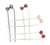 BIUDECO 4 Pièces U Shaped Metal Hairpins With Rhinestone Bowknot Chinese Style Hair Sticks For Women Lightweight Bridal And Party Hair Accessories