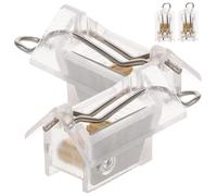 BIUDECO 4 pièces Verrouillage Cordon Store Vénitien Mécanisme Blocage Engrenage Store Accessoires Serrure Cable Rideaux Compact et Facile à Installer