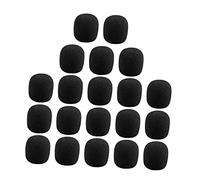 BIUDECO 40 Pièces Bonnette Mousse pour Microphone Lavalier Pare Brise Vent Protection pour Couverture Silencieuse et Durable Adaptée Studio Scène et Bureau