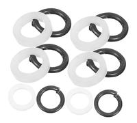 BIUDECO 48 pièces Guitar Strap Lock Set With Plastic And Metal Washers Non Slip Guitar Belt Button Protectors Easy Installation Accessory For Beginners And Pros